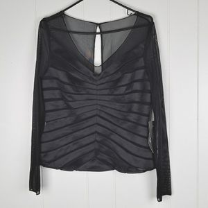 NWT Xscape By Joanna Chen Top zipper back Size 12